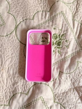 iPhone 17 pro pebble pink apple silicone case!